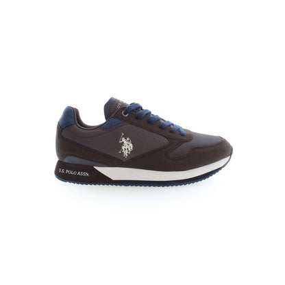 Brown Polyester Sneaker