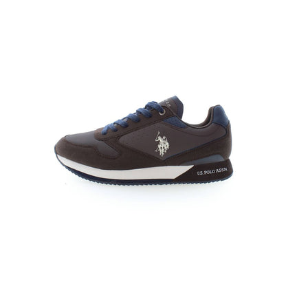 Brown Polyester Sneaker