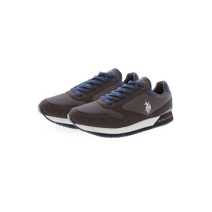 Brown Polyester Sneaker