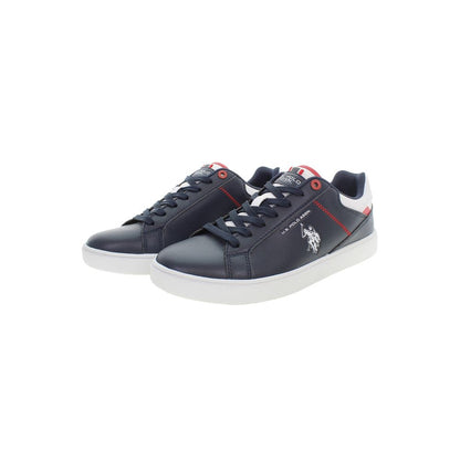 Blue Polyester Sneaker