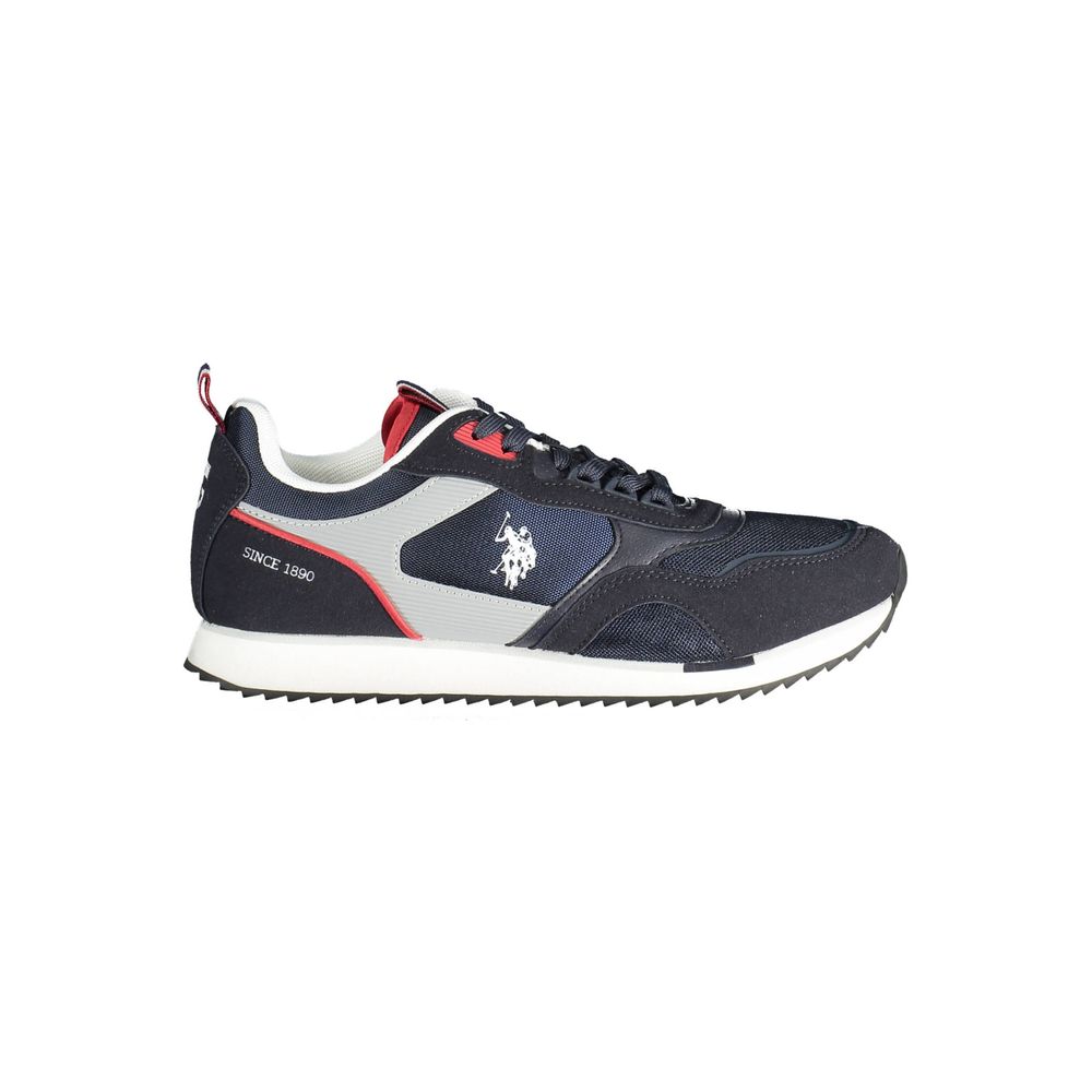 Blue Polyester Sneaker