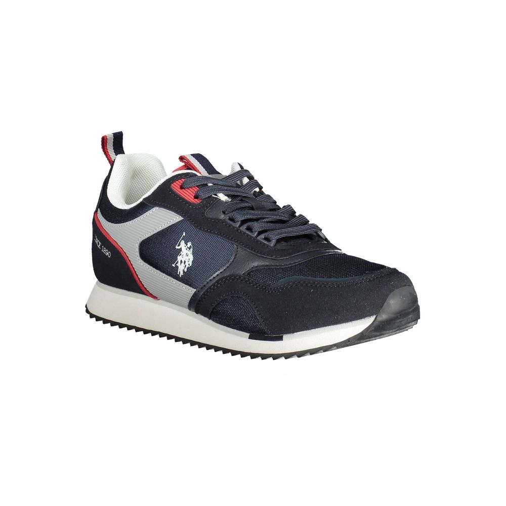 Blue Polyester Sneaker