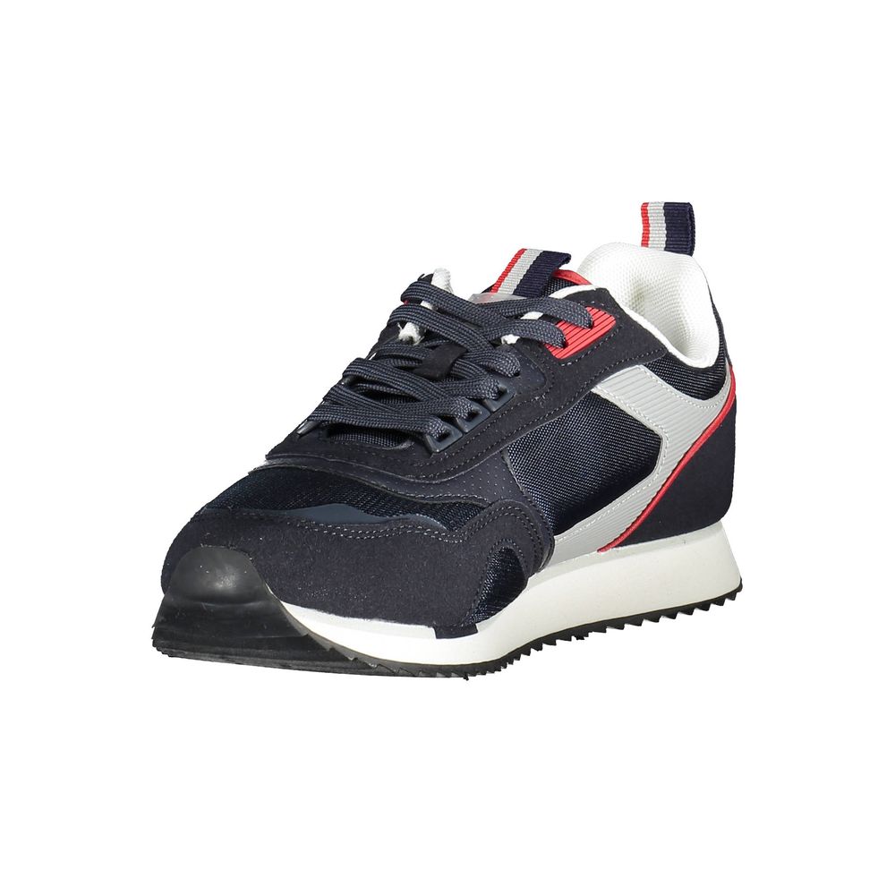 Blue Polyester Sneaker