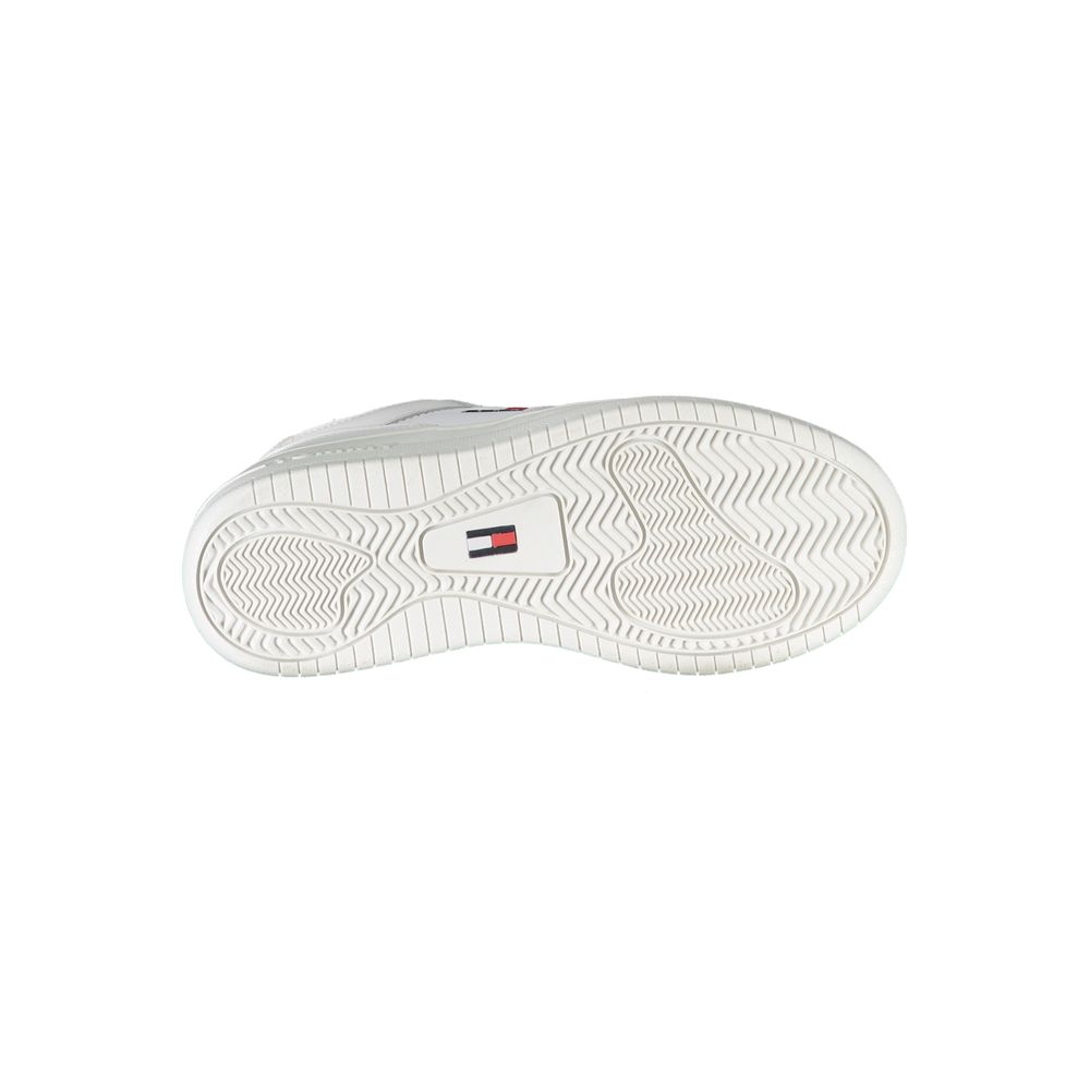 White Polyester Sneaker
