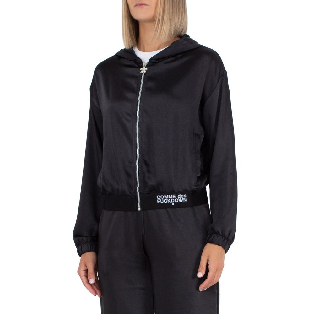 Black Polyester Sweater