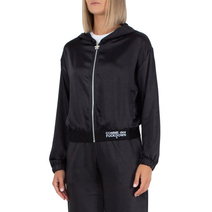 Black Polyester Sweater