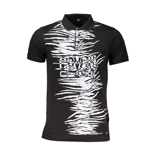 Black Cotton Polo Shirt