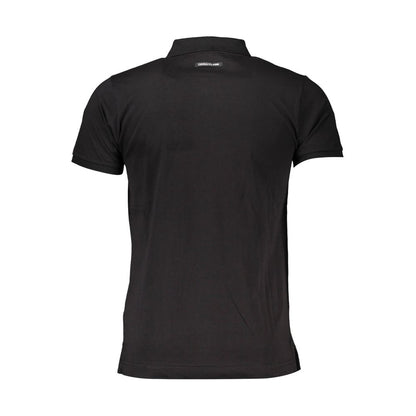 Black Cotton Polo Shirt