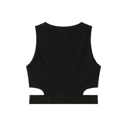 Black Cotton Tops & T-Shirt