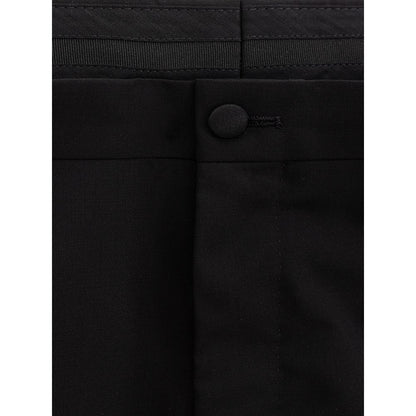 Black Wool Pant