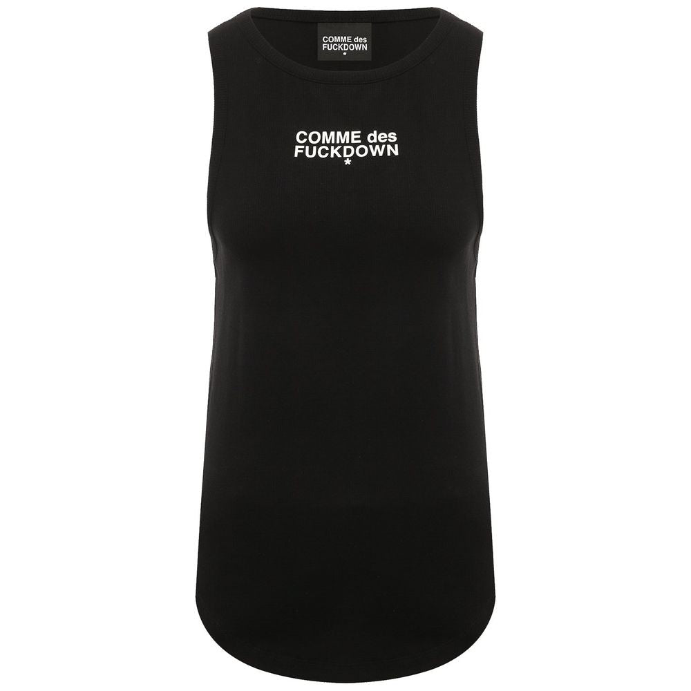 Black Cotton Tops & T-Shirt
