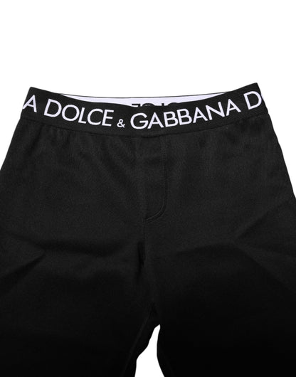 Black Nylon Skinny Men Jogger Pants