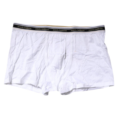 White Cotton Stretch Regular Boxer Underwear