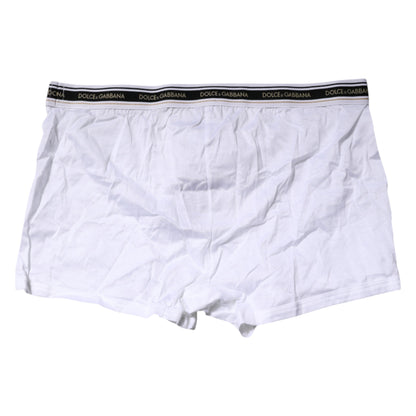 White Cotton Stretch Regular Boxer Underwear