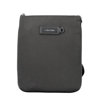 Black Polyester Shoulder Bag