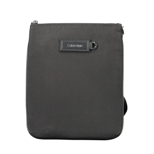 Black Polyester Shoulder Bag