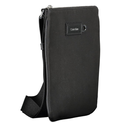 Black Polyester Shoulder Bag