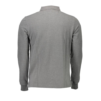 Gray Cotton Polo Shirt