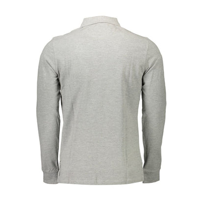 Gray Cotton Polo Shirt