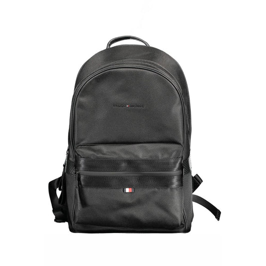 Black Polyester Backpack