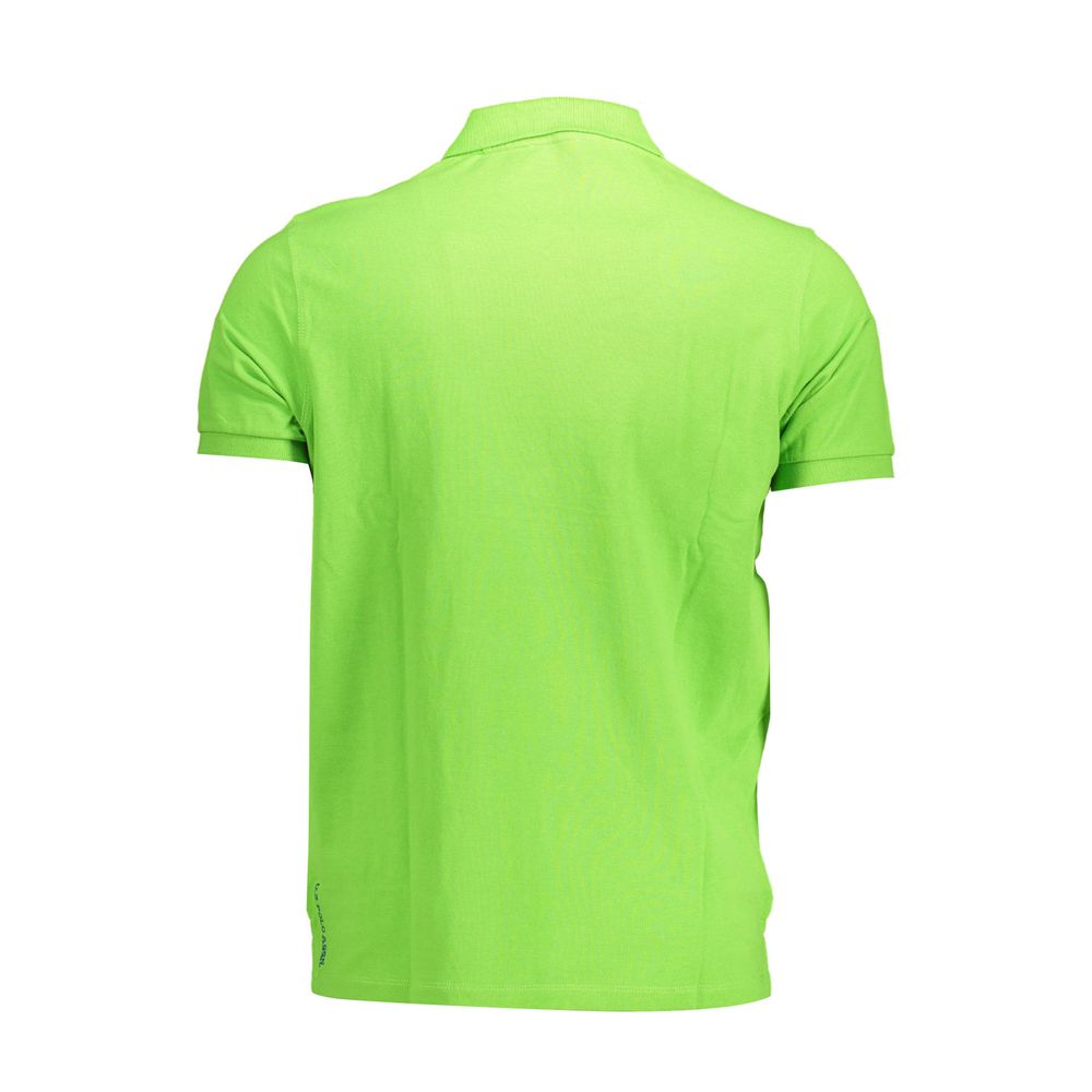 Green Cotton Polo Shirt