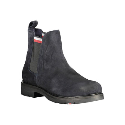 Blue Polyester Boot