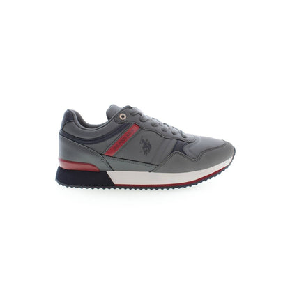 Gray Polyester Sneaker