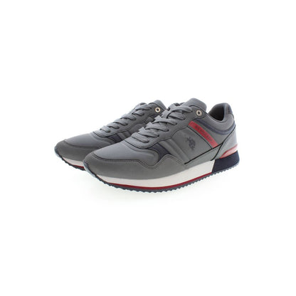 Gray Polyester Sneaker