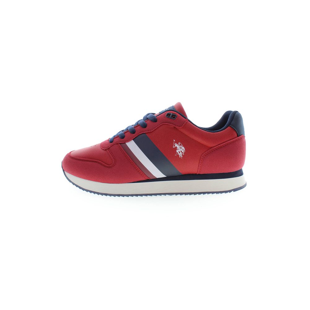 Red Polyester Sneaker
