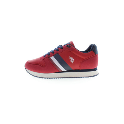Red Polyester Sneaker