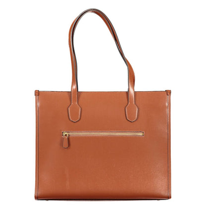 Brown Polyethylene Handbag