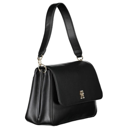 Black Polyester Handbag
