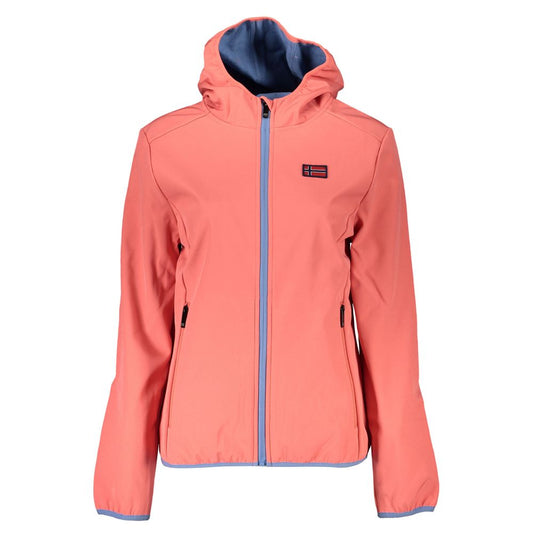 Pink Polyester Jackets & Coat