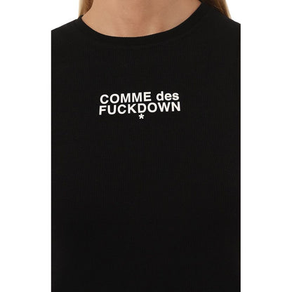 Black Cotton Tops & T-Shirt