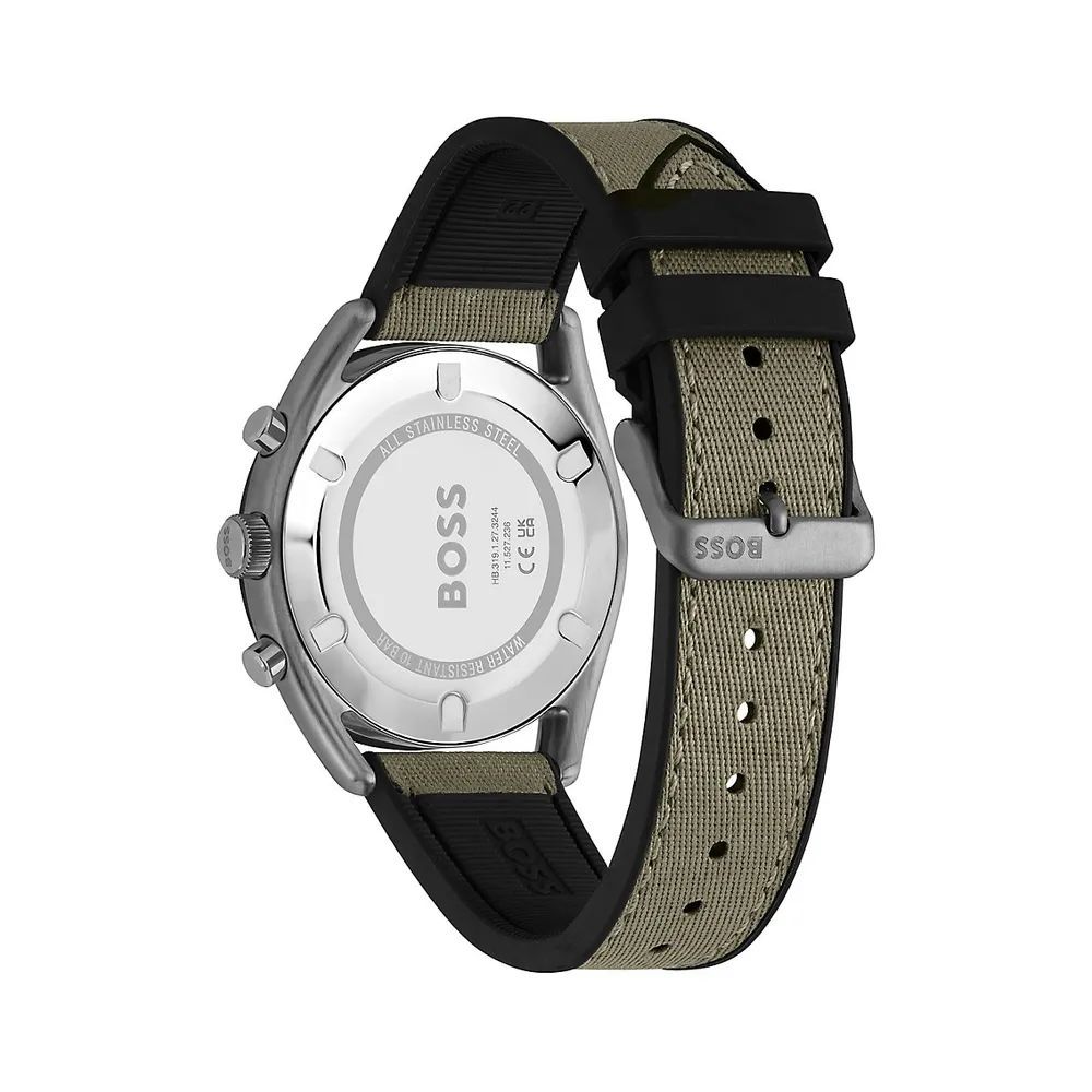 Green Fabric Watch