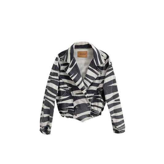 Black And White Cotton Blazer