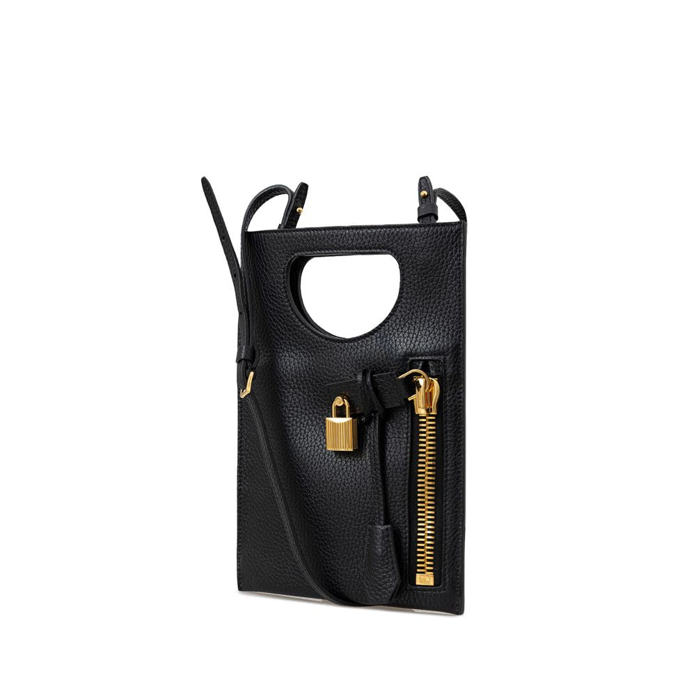 Black Leather Shoulder Bag