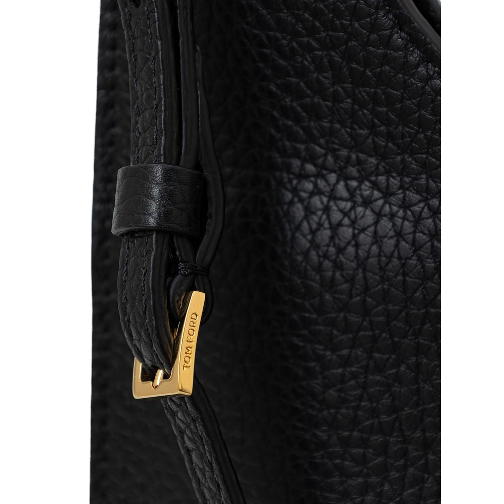 Black Leather Shoulder Bag