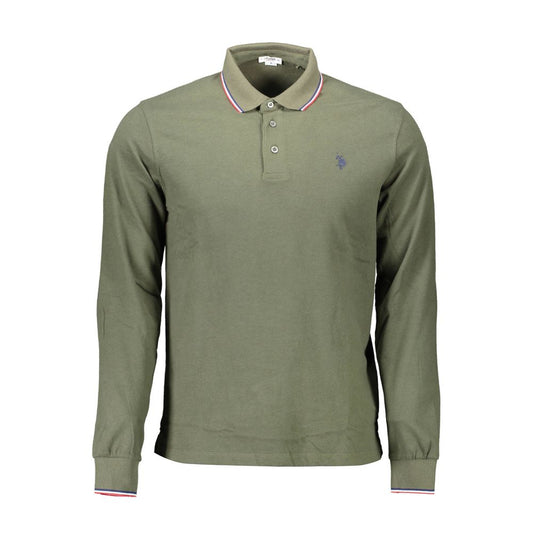 Green Cotton Polo Shirt
