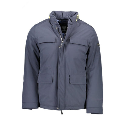 Blue Polyester Jacket