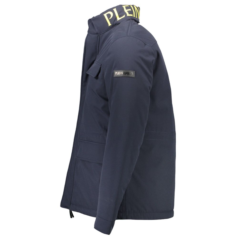 Blue Polyester Jacket