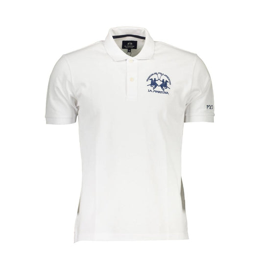 White Cotton Polo Shirt