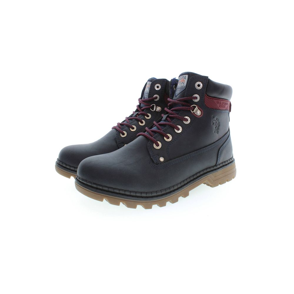 Blue Polyester Boot
