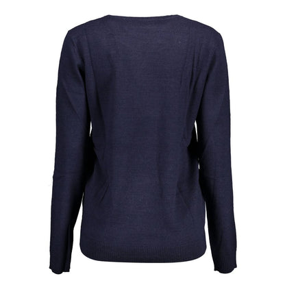 Blue Nylon Sweater