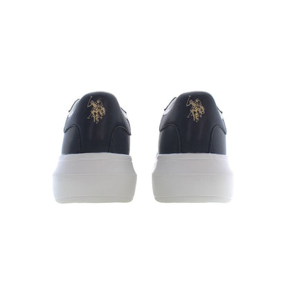 Blue Polyester Sneaker