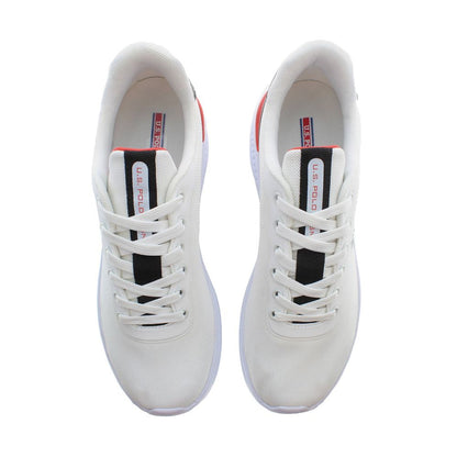 White Polyester Sneaker