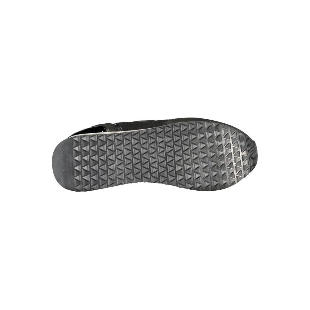 Black Polyester Sneaker
