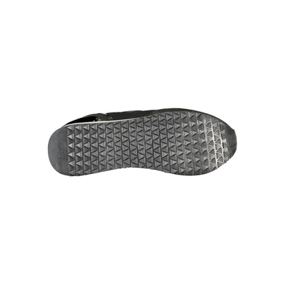 Black Polyester Sneaker
