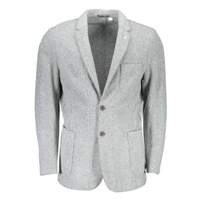 Gray Polyester Jacket