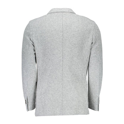 Gray Polyester Jacket